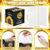 Fourluoo 12 Pack Summer Sunflower Facial Tissues Cube Boxes 600 Sheet 3 Ply
