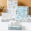 Yinder 24 Pcs Small Tissue Cube Box 960 Sheets for Classroom, Fresh Daisy