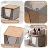 SPOSPO 2 in 1 Disposable Facial Towel Holder and Cosmetic Organizer