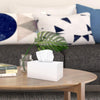 SILUT Matte White Rectangular Extra Large Acrylic Tissue Box Cover
