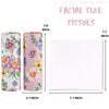 200 Sheets Car Tissues Holder with Facial Tissues 3-ply Travel Tissue Tubes 4 PK Tissues Box Container Perfect Fit for Car Cup Holder Cylinder (Pink)