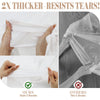 Plastic Table Cloth Disposable, 54In X 300Ft White Table Cover Roll