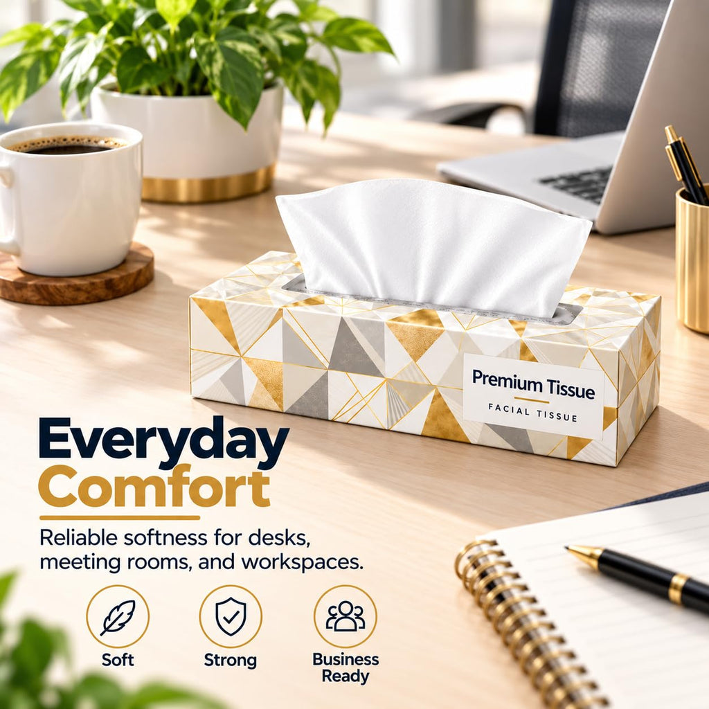 Professional Facial Tissues, 48 Boxes, 125 Tissues per Box