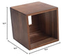 Tissue Box Cover, Square Tissue Box Holder, Acacia Wood Facial Paper Holder for Bathroom, Bedroom, Dinner Table, Office (1 Pack, 5.7 x 5.7 x 5.7 inch)