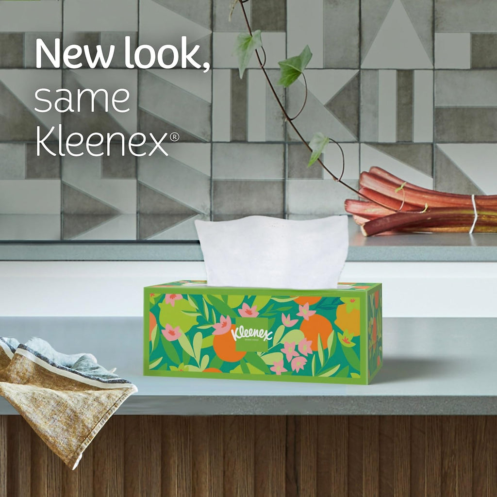 Kleenex Ultra Soft Facial Tissues, 3 Flat Boxes, 110 Tissues per Box (330 Total Tissues)