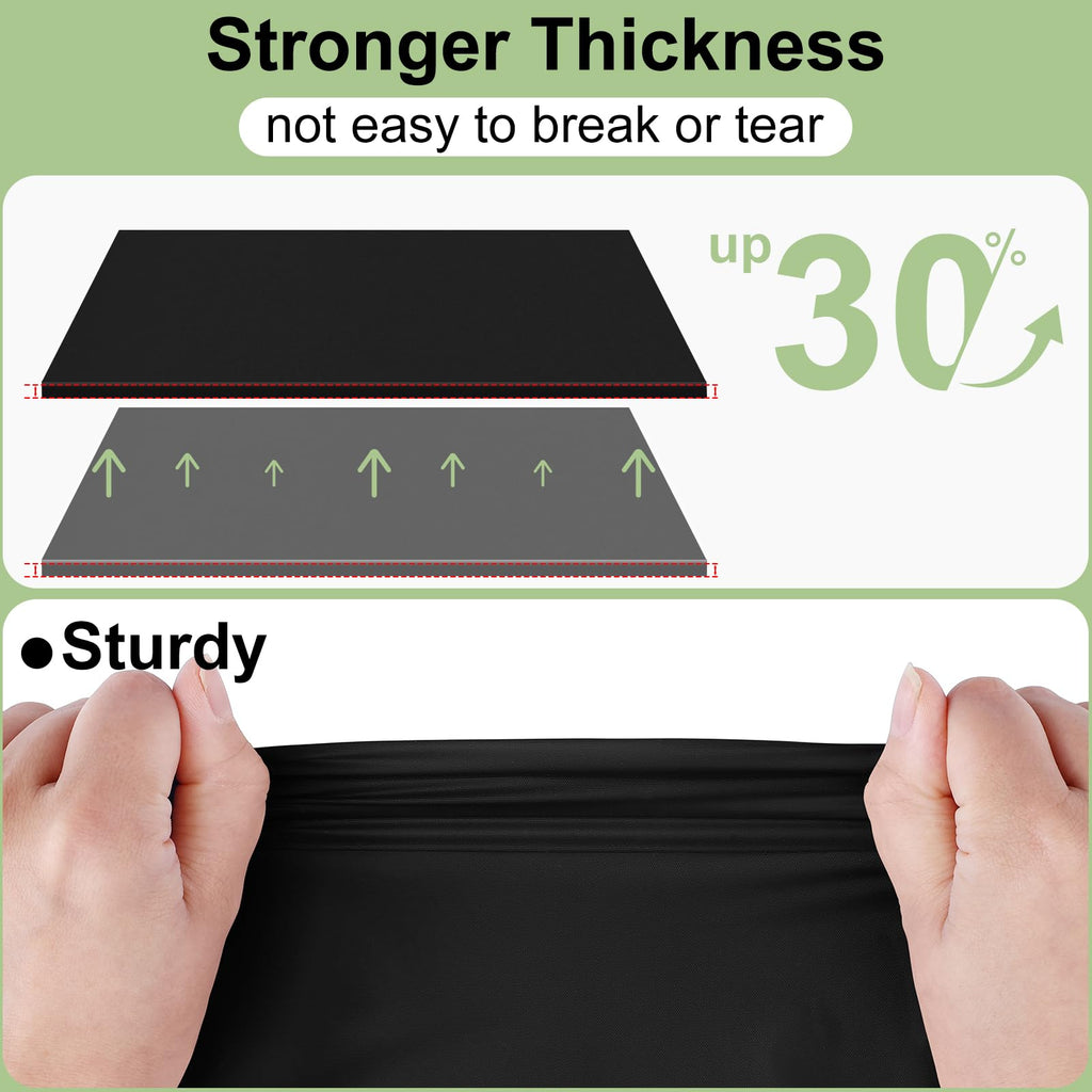 misaya 6 Packs Plastic Table Cloth Black Disposable Tablecloth
