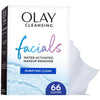 Olay Makeup Remover Wipes,Daily Facials Deep Clean Face Cleanser-Normal to Oily Skin,Alcohol&Fragrance Free,Soft Face Wash Towels,Travel Essentials-Women, Convenient Dry Cloths, 66 Count (Pack of 12)