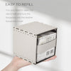 Tissue Box Cover PU Leather Tissue Holder Square Decorative Home Decor Cube Boxes for Bathroom, Kitchen, Nightstand, Office Desk Essentials, Griege