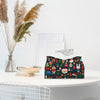 PaJiaNi Black Christmas Tissue Box Cover Rectangle for Winter Holiday Decor