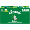 Kleenex Lotion Facial Tissues, 8 Flat Boxes, 180 Tissues per Box
