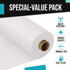 Exquisite Basic White Plastic Table Cover Roll 40" x 300'