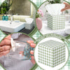 Fourluoo Tissues, Mainly Green and White, Gingham Check