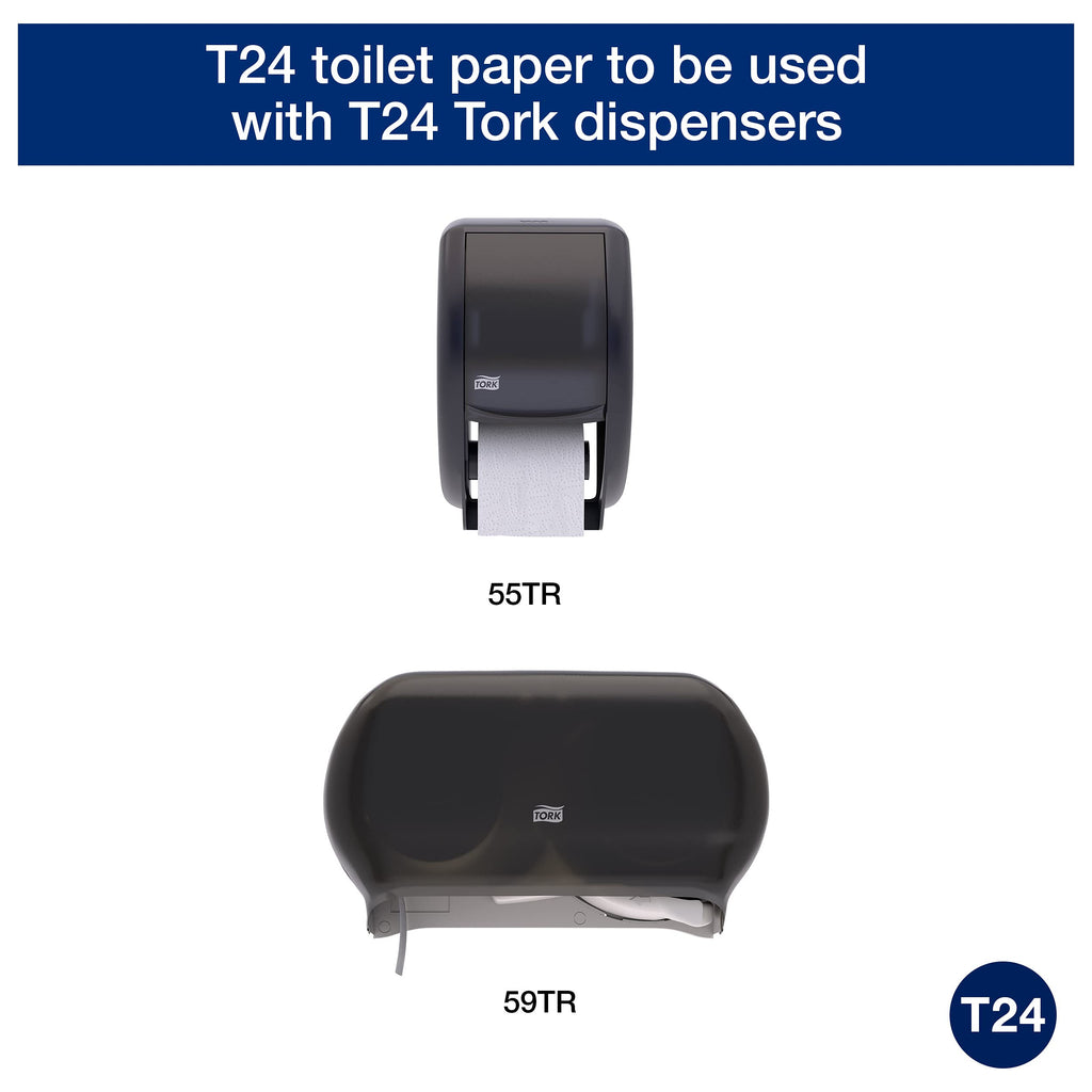 Tork Advanced Toilet Paper Roll, 80 rolls x 500 sheets, 2461200