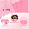 MAQIHAN 18PCS Massage Table Sheets - Pink Waterproof Disposable Bed Sheets