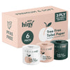 ecoHiny Premium Bamboo Toilet Paper 6 Mega Rolls 3ply 350 Sheets PFAS Free