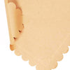 Ur-Way Kraft Paper Placemats Pack: 10 x 14 inch Light Brown Scalloped Edged Disposable Kraft Paper Place Mats for Dining - Perfect for Rustic Farmhouse, Wedding, or Holiday Table Decor