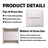 Christmas Tissue Box Square, Merry Christmas Decorations for Home Office.