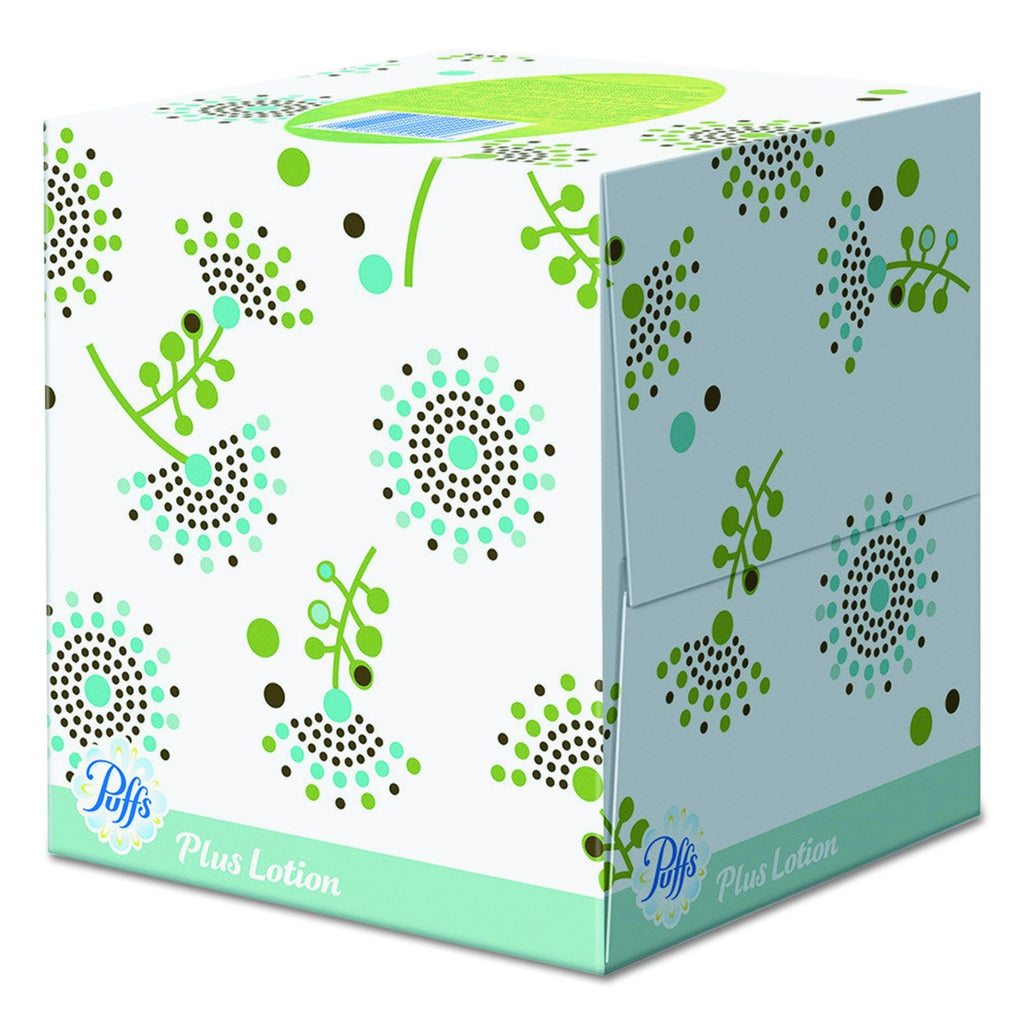 Puffs Plus Lotion Facial Tissues,4 count,pack of 6