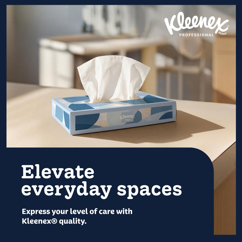 Kleenex Professional Facial Tissue, Bulk, 64 Boxes x 48 Tissues (21195)