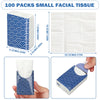 Therwen 100 Pack Pocket Tissues Travel Bulk 1000 Sheet, Cool