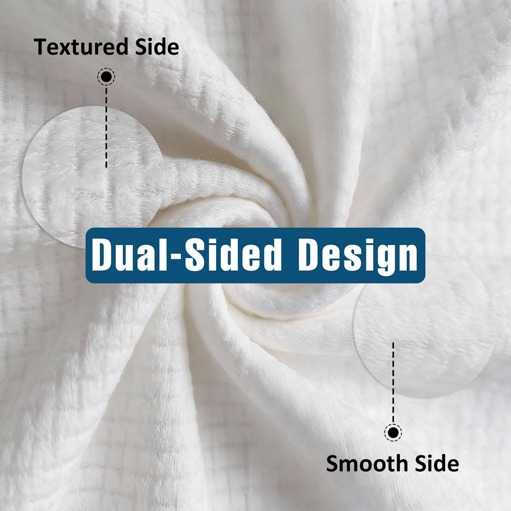 Ourmed Life Disposable Face Towels, 7.9 x 10 in Facial Towels, 60 Count | Clinically Tested, Reduce Redness, Skin Soothing, Sensitive Skin friendly, Biodegradable, Skincare, Women Cleansing,Absorbent