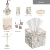 Milano Tissue Box Cover Rectangular - Decorative Tissue Box Holder Rectangular is Finished in Beautiful Mother of Pearl Shells - Durable Tissue Cover for Elegant Decor
