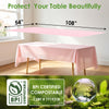 FEHHTO 3 Pack 54 x 108 Inch Compostable Disposable Tablecloth Outdoor