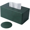 Lorteme Tissue Box Cover Rectangle, Decorative PU Leather Tissue Holder