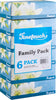 Finetouch Facial Tissues Boxes Bulk, Soft 2-Ply, 130 Sheets, 6 Pack