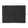 Practicon 125 Pack Black Disposable Patient Bibs, 18" x 13", 3 Ply Waterproof Paper Bib Sheet with Poly Back, Dental, Medical, Tattoo, Nail Tray or Table Cover, 125 Pack