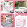 Fourluoo 12 Pack Pink Bow Facial Tissue Cube Boxes 600 Sheets 3 Ply