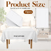 KongTiva 15 Pack White Paper Tablecloths for Rectangle Tables 55 x 108 Inch
