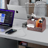 YAPISHI Tissue Box Cover Square,Cube Tissue Box Holder with Storage Tray