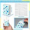 Therwen 100 Pack Pocket Tissues Travel Bulk 1000 Sheet, Polka Dot
