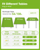 Pureegg Plastic Table Cloth Disposable 54x108 Inch 10 Pack, White
