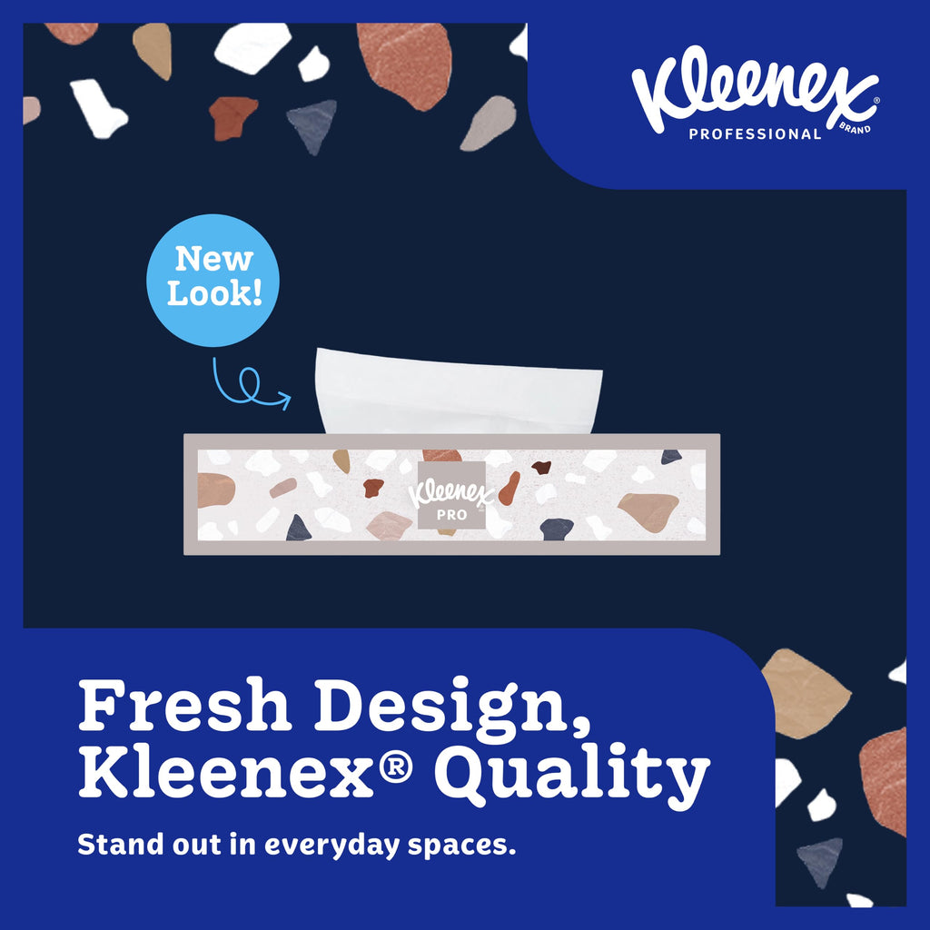 Kleenex Professional Facial Tissue, Bulk, 48 Boxes x 125 Tissues (21606)