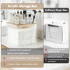 SPOSPO 2 in 1 Disposable Facial Towel Holder and Cosmetic Organizer