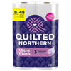 Quilted Northern Ultra Plush Toilet Paper, 8 Rolls, 3-Ply Toilet Tissue