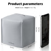 Tissue Box Cover, Tclouda, Modern PU Leather Square Tissue Box Holder for Creative Decorative, Ideal for Bathrooms/Office/Car/Nightstand/Outdoor Tent/Dining Table, 5"X5"X5", Single Gray