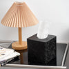 Square Tissue Box Cover Decorative,Napkin Dispenser,Facial Paper Holder for Bathroom Vanity Countertop,Bedroom Dresser,Night Stand, Desk, Office and End Table,Boho Flowers Black