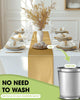 Pureegg Gold Disposable Plastic Table Runner 14x108 Inch