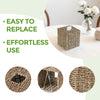 Seagrass Tissue Box Cover Square, Handwoven Facial Tissue Box Holder