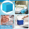Fourluoo 12 Pack Facial Tissues Cube Boxes Face Box 600 Sheets 3 Ply Soft Paper Square Tissues Bulk for Car Pocket Toilet Household Bedroom Family(Ocean Color)