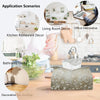 PaJiaNi Floral Tissue Box Cover Rectangle for Bathroom Office Desk Decor