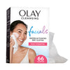 Olay Makeup Remover Wipes, Daily Facials Hydrating Face Cleanser for Normal to Dry Skin, Alcohol & Fragrance Free, Soft Face Wash Towels, Travel Essentials for Women, Convenient Dry Cloths, 66 ct