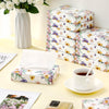 Yinder 24 Pcs Small Tissue Cube Box 960 Sheets for Classroom, Flower