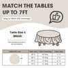 D&Z 12 Pack White Disposable Plastic Tablecloth, 84" Round Table Cover