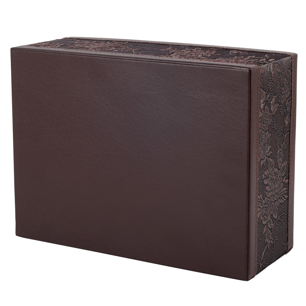 XNONE Tissue Box Cover Rectangle Retro Tissue Box Holder PU Leather Facial Tissues Organizer,Multifunctional Remote Control Stationery Storage Box,Home Office Supplies Car Napkin Caddy