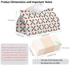 PaJiaNi Red Green Christmas Tissue Box Cover Rectangle for Holiday Decor
