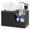 Plastic Square Tissue Box Cover, Multi-Functional Tissue Holder, Black